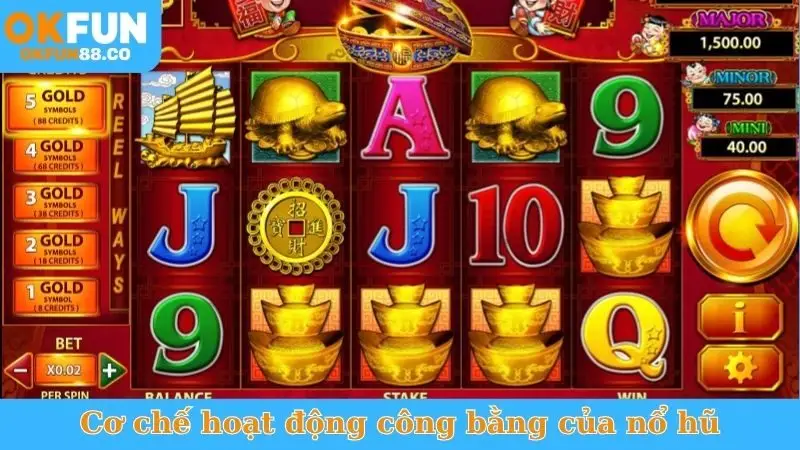 Cơ chế hoạt động công bằng của nổ hũ
